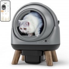 【Auto Scoop】Self Cleaning Litter Box for Multiple Cats, G1 Automatic Litter Box with Smart APP Control & Health Monitoring, Includes 2 Roll Trash Bags and Litter Mat (Grey) 【Auto Scoop】Self Cleaning Litter Box for Multiple Cats, G1 Automatic Litter Box with Smart APP Control & Health Monitoring, Includes 2 Roll Trash Bags and Litter Mat (Grey)