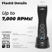 【Kenchii】 Flash 5 Matte Black 5-in-1 Pet Grooming Clipper Digital LCD Stay-Cool Blade Precision Pet Grooming Trim, Shape, Sleek and Ergonomic Design